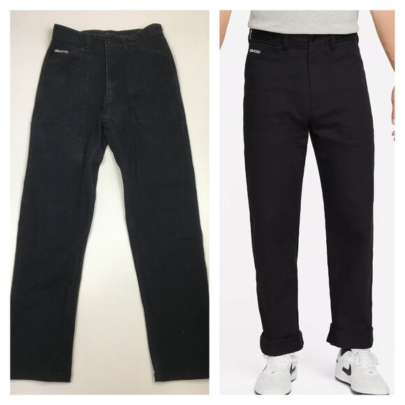 NIKE SB Skate Board 5 Pocket Styling Logo Hardware Black ISHOD Jeans Pant - Picture 1 of 12